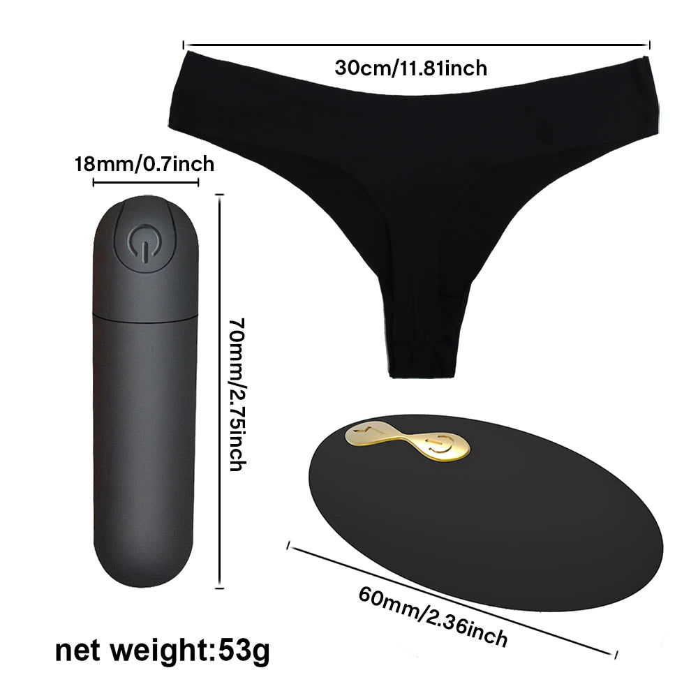 Wireless Remote Control Bullet Panties Massager – Alleluvia